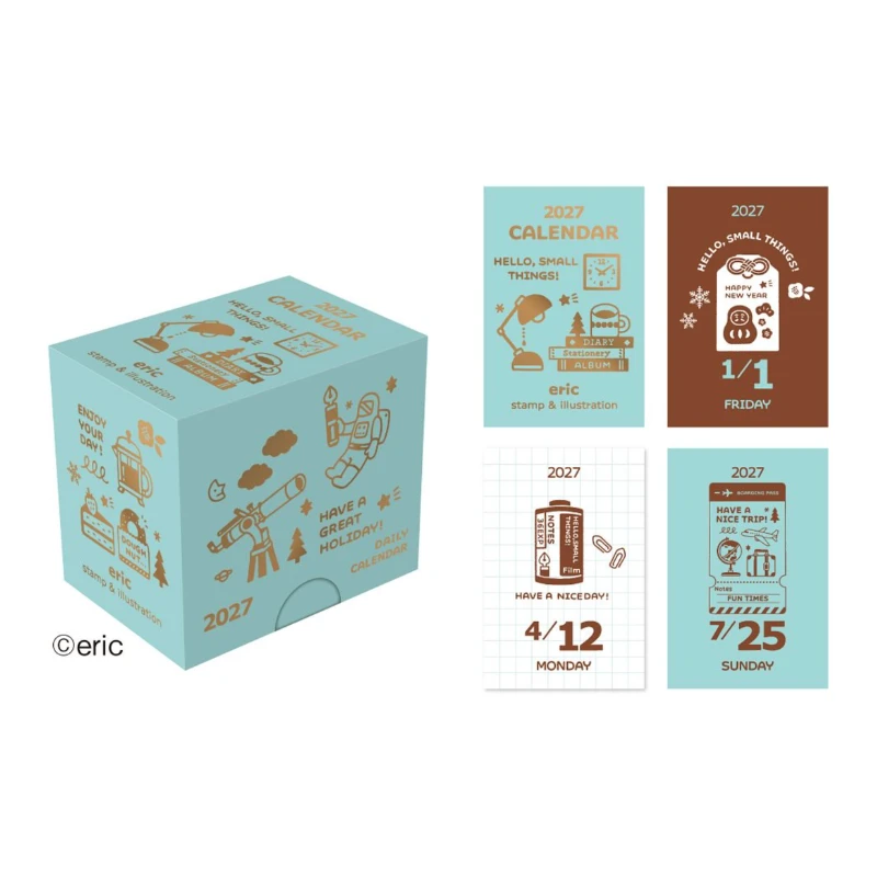 eric 2027 Mini Tear-Off Calendar