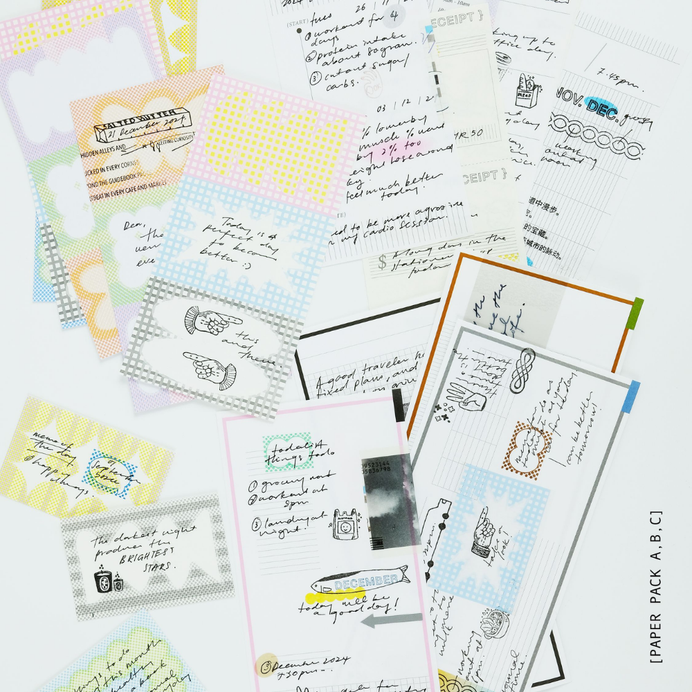 Kurukynki DAY TO DAY Paper Pack A (20 sheets)