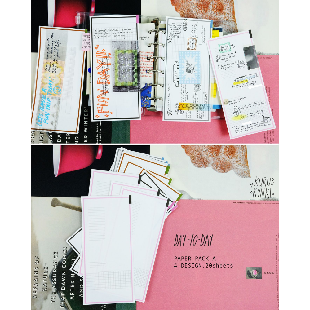Kurukynki DAY TO DAY Paper Pack A (20 sheets)