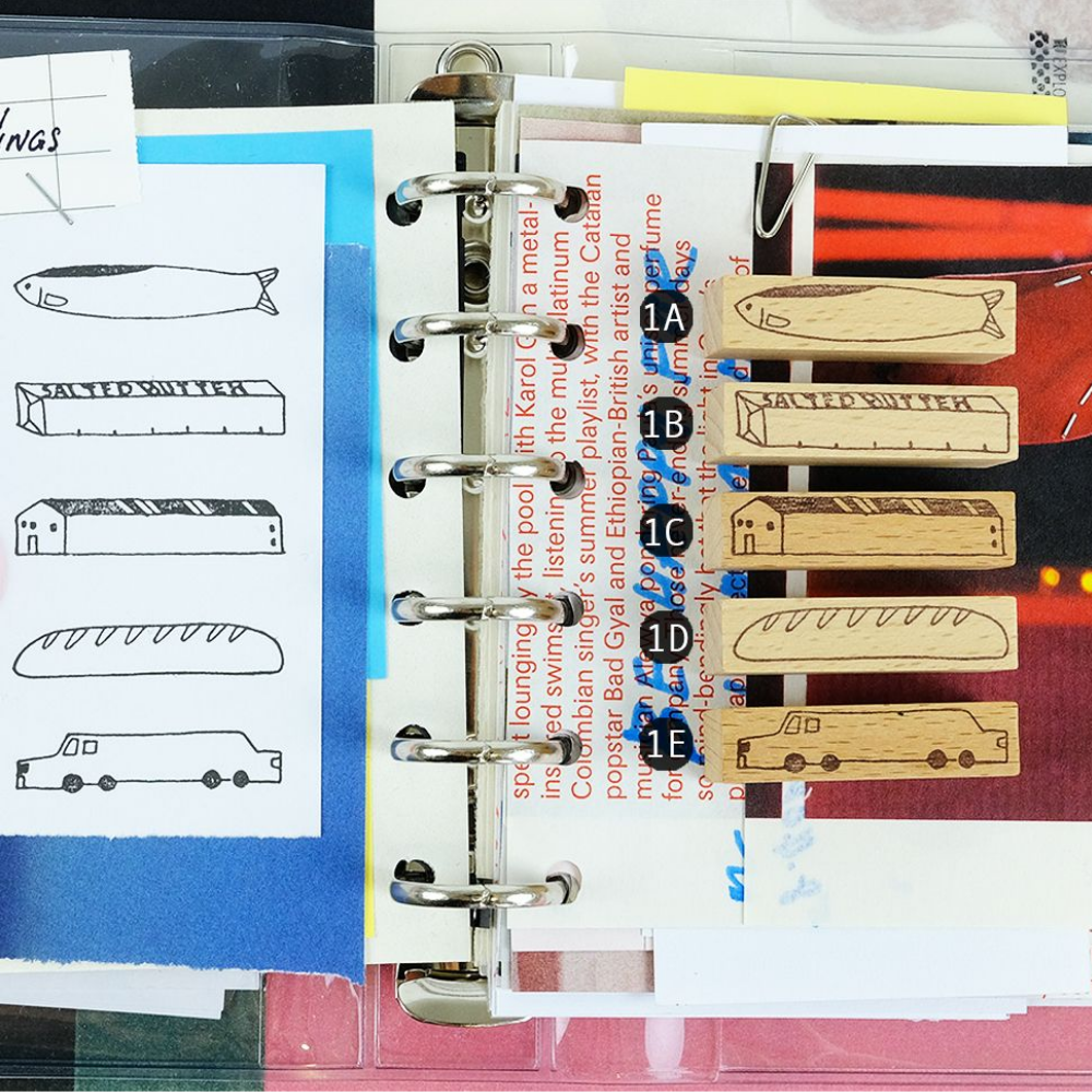 Kurukynki DAY TO DAY Rubber Stamp - Fun Things 