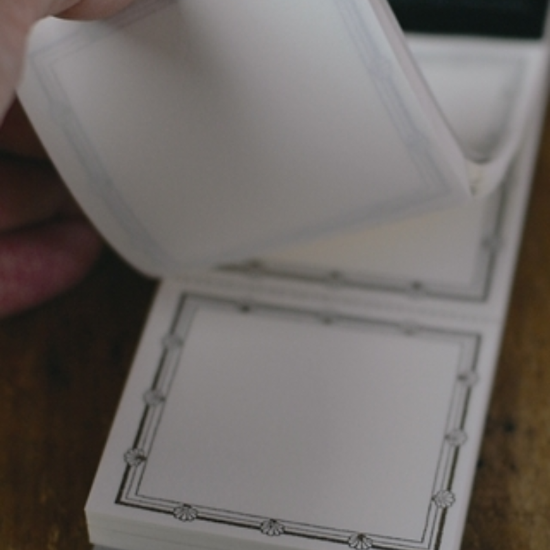 Classiky Letterpress Memo Pad - Brown