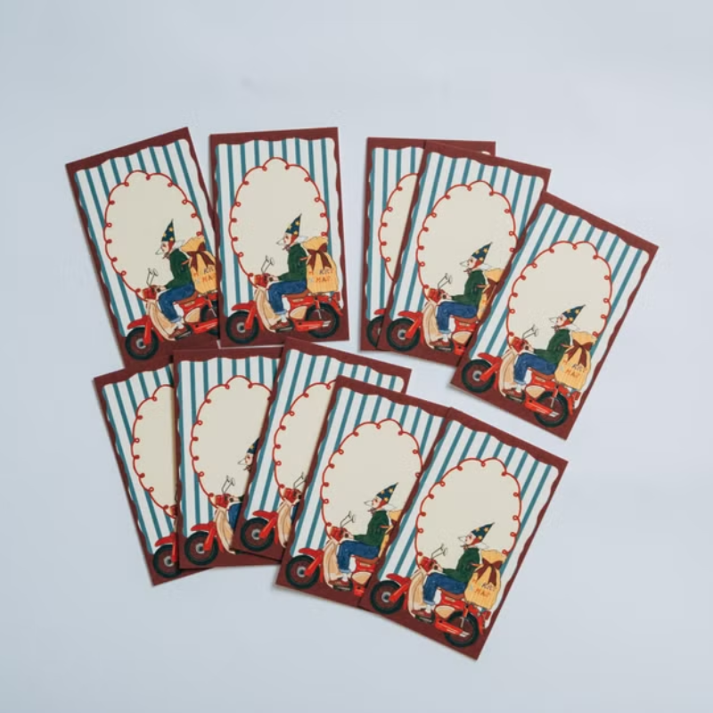 La Dolce Vita Christmas Mini Card Set - My bike is my sleigh (10 sheets)