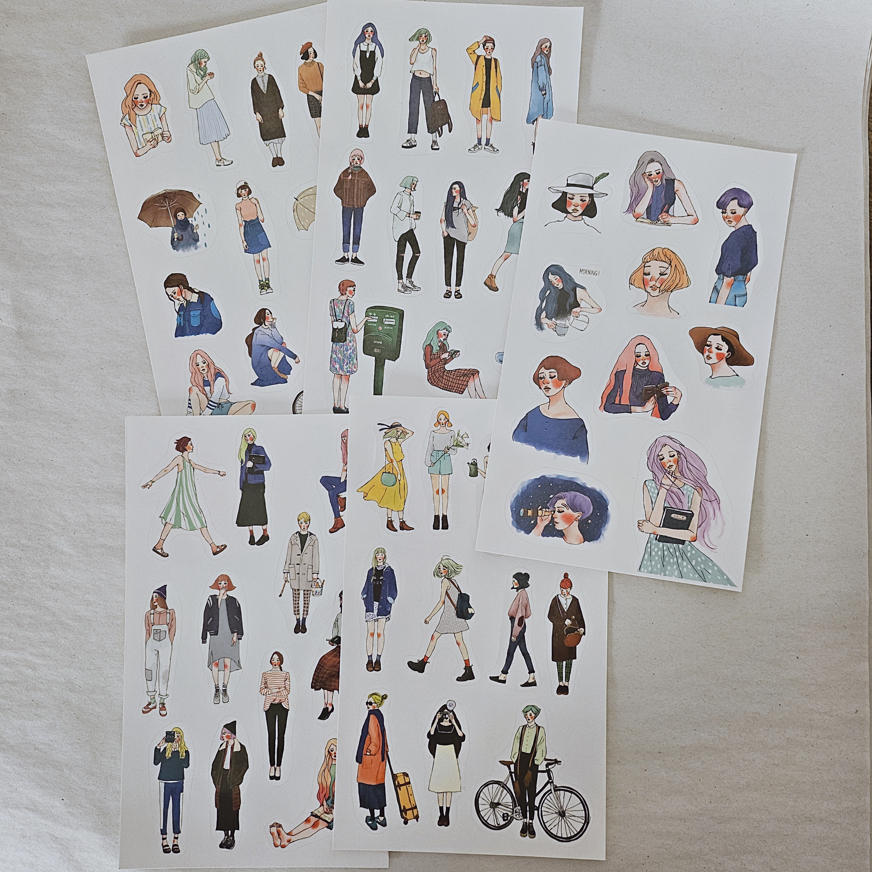 La Dolce Vita Sticker Set With Zipper File - LDV 5th Anniversary (5 sheets)