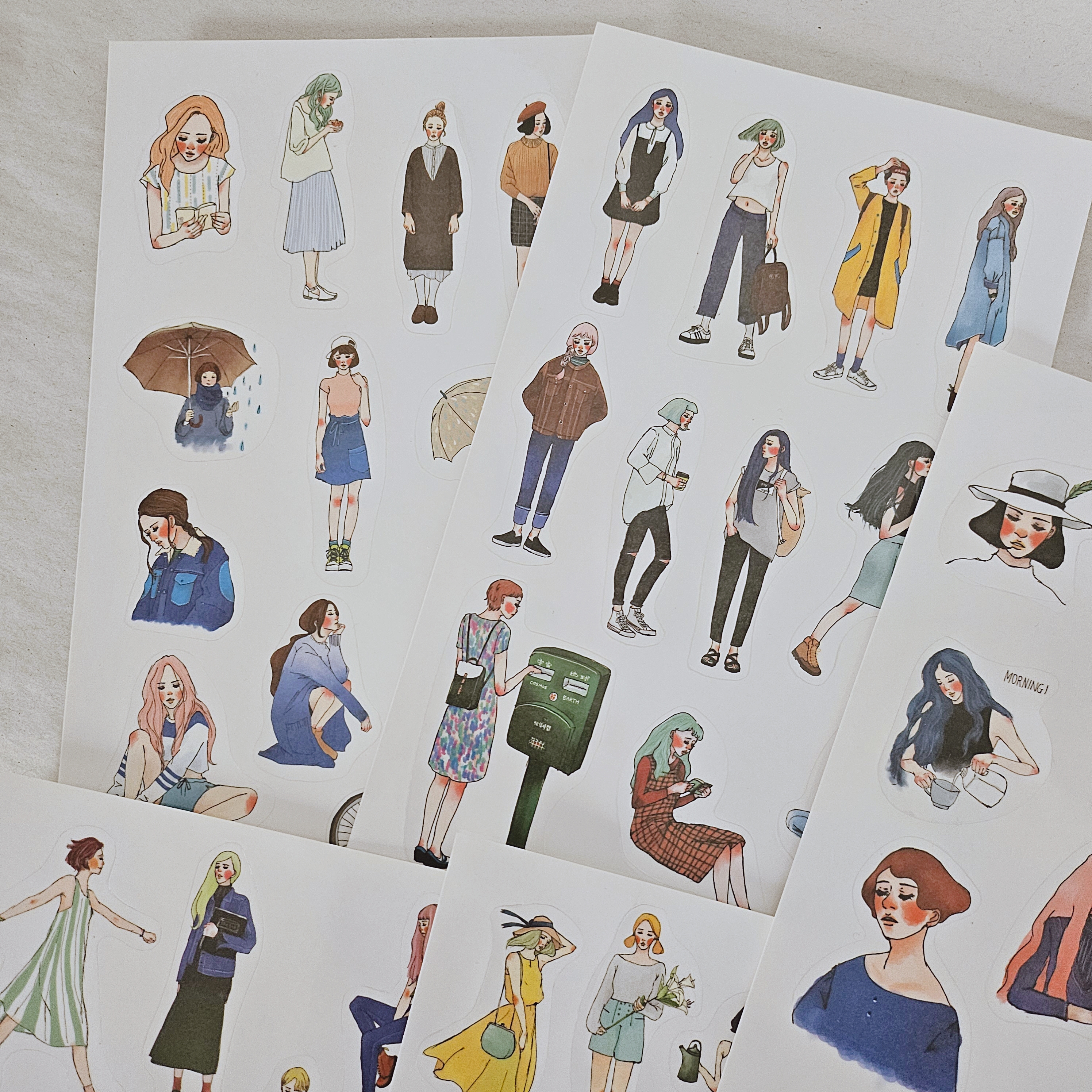 La Dolce Vita Sticker Set With Zipper File - LDV 5th Anniversary (5 sheets)