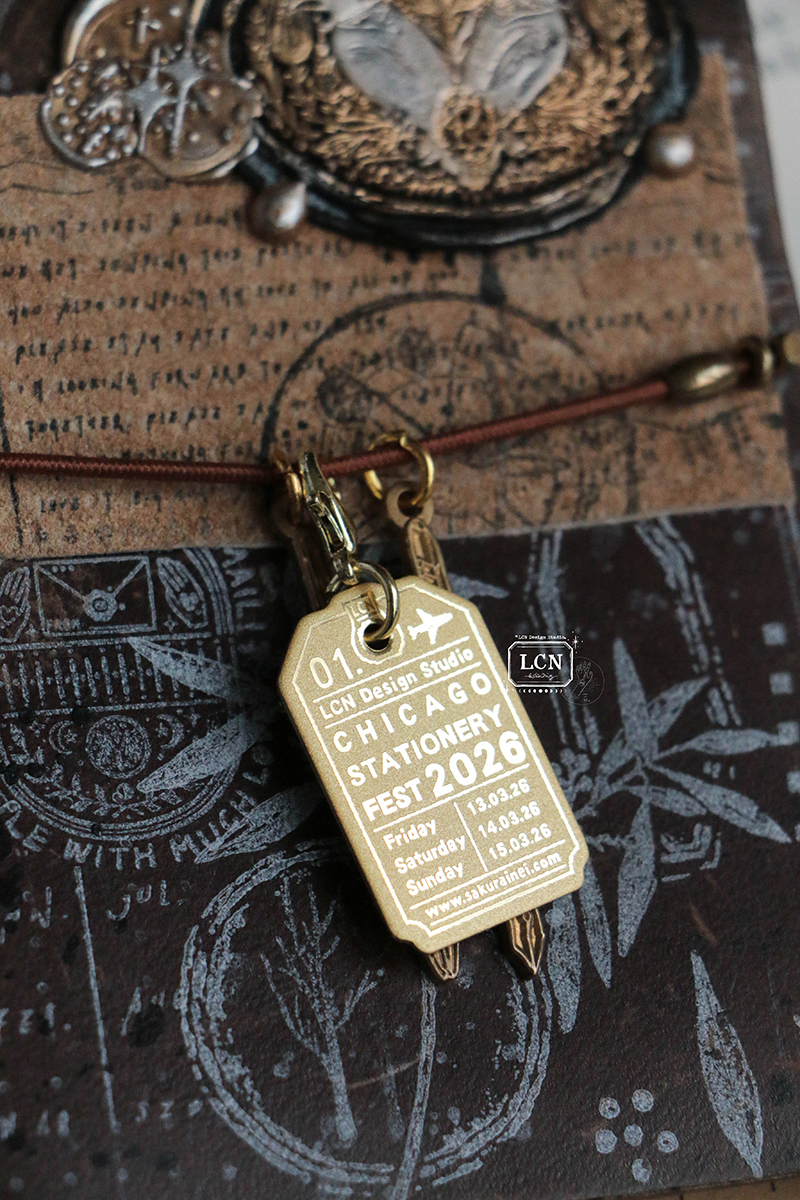 Lin Chia Ning Brass Charm - 2026 Chicago Stationery Fest (Limited Edition)