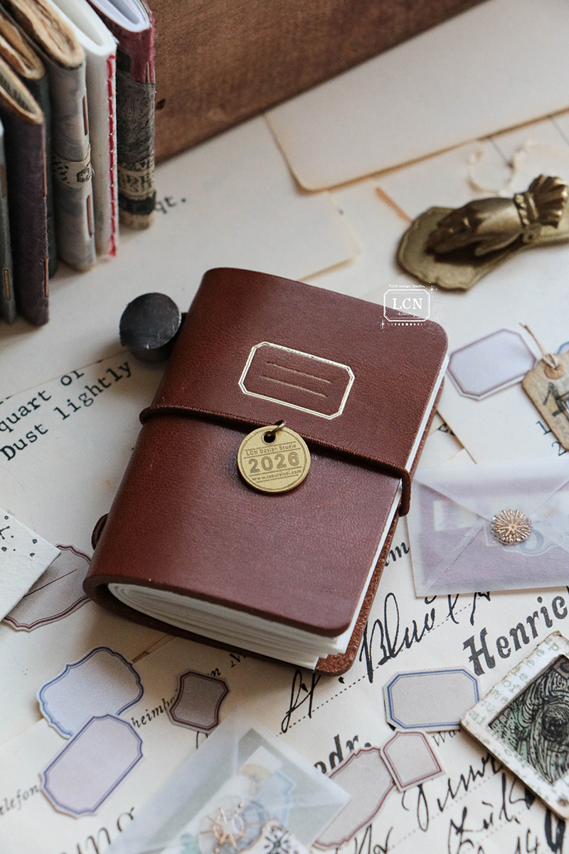 Lin Chia Ning 2026 Mini Tote Stationery Set - Brown Cover