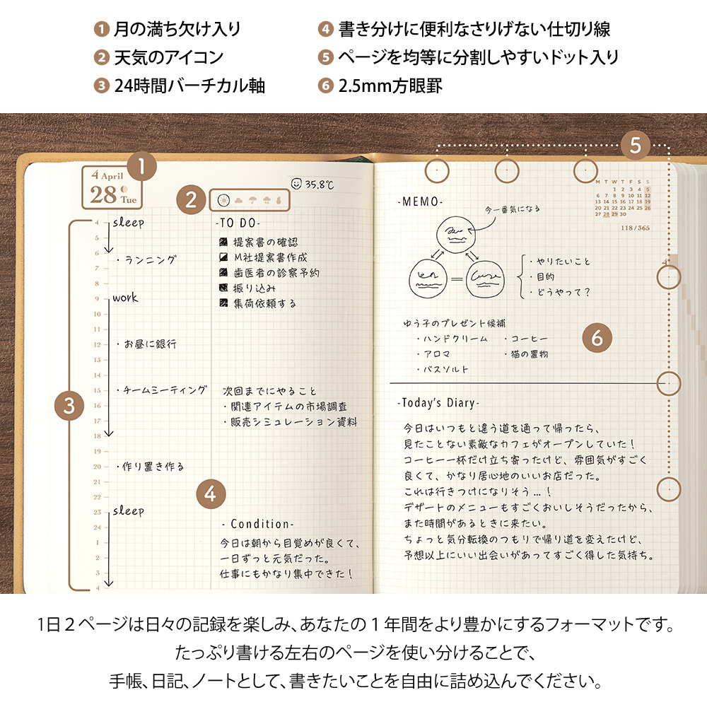 MIDORI 2026 hibino Diary