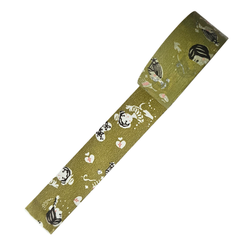 Classiky Girl Masking Tape - Yomogi (2.4cm)