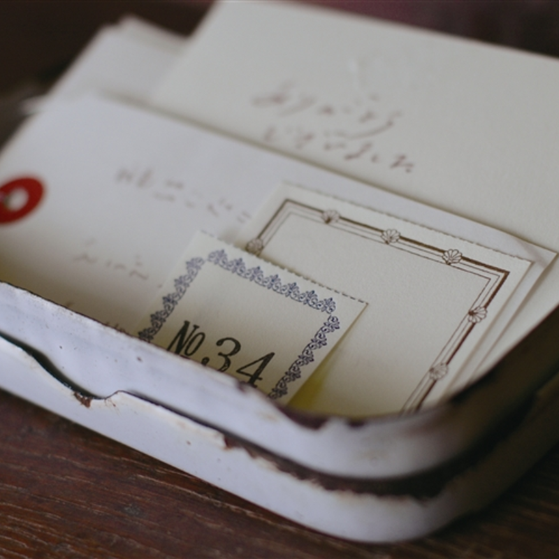 Classiky Letterpress Memo Pad - Brown