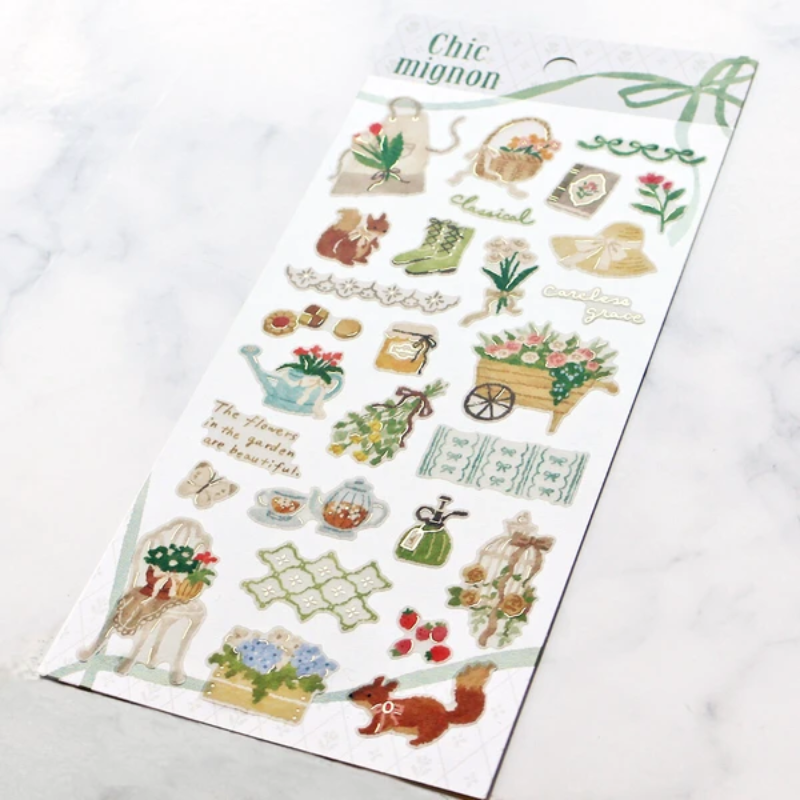 Mind Wave Chic Mignon Sticker - Gardening