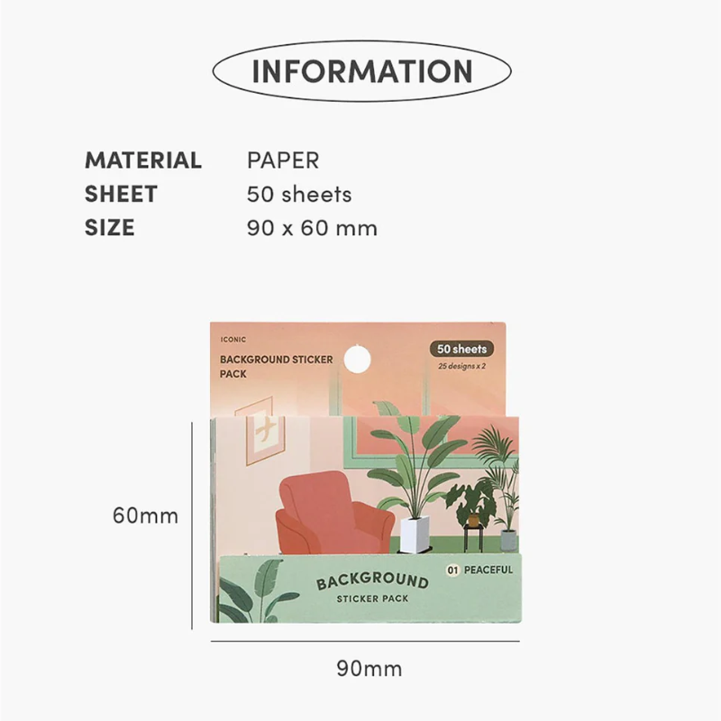 ICONIC Daily Background Sticker Pack (2 options)