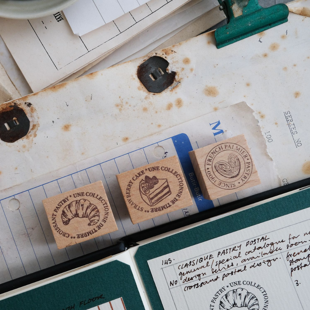Kurukynki PASTRY POSTAL Rubber Stamp (3 options)