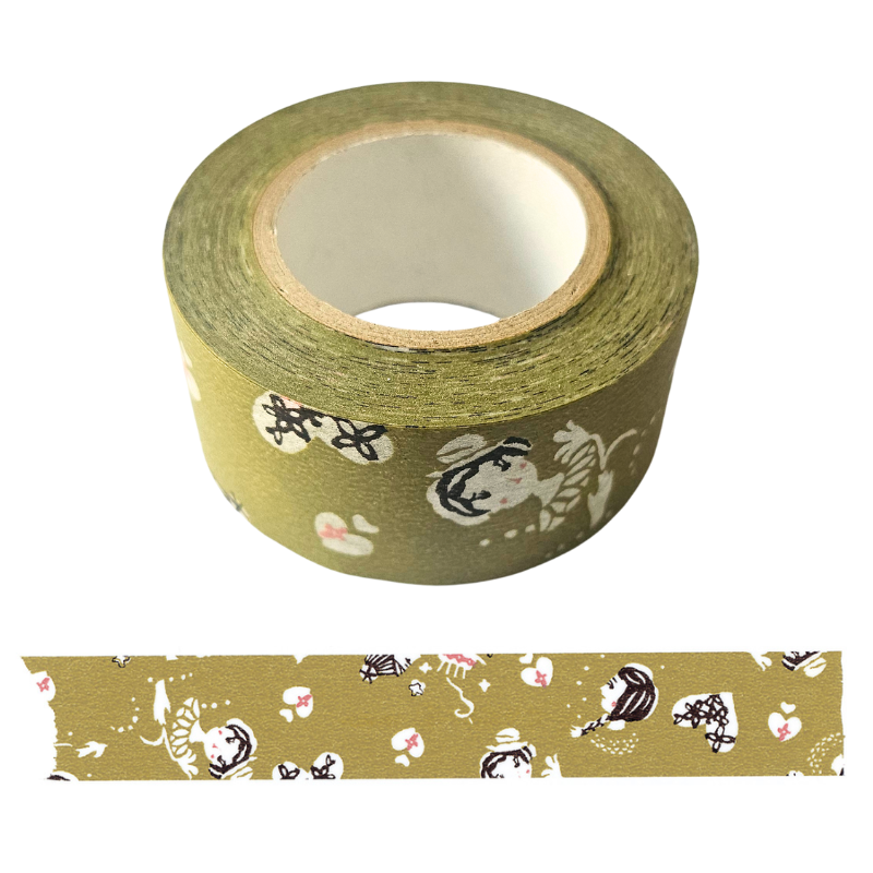 Classiky Girl Masking Tape - Yomogi (2.4cm)