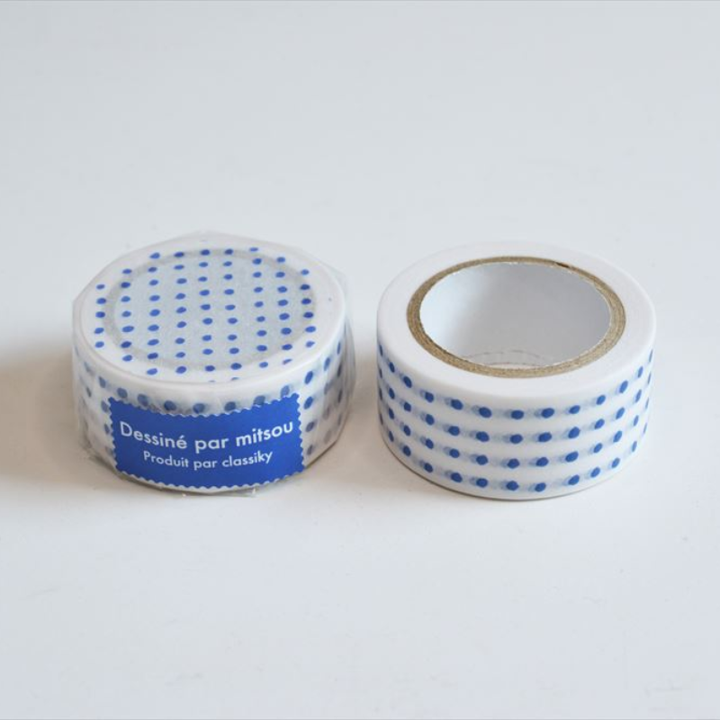 Classiky Mitsou Masking Tape - Blue Dot