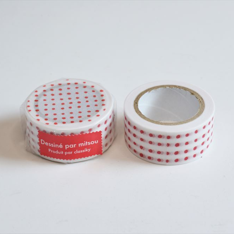 Classiky Mitsou Masking Tape - Red Dot