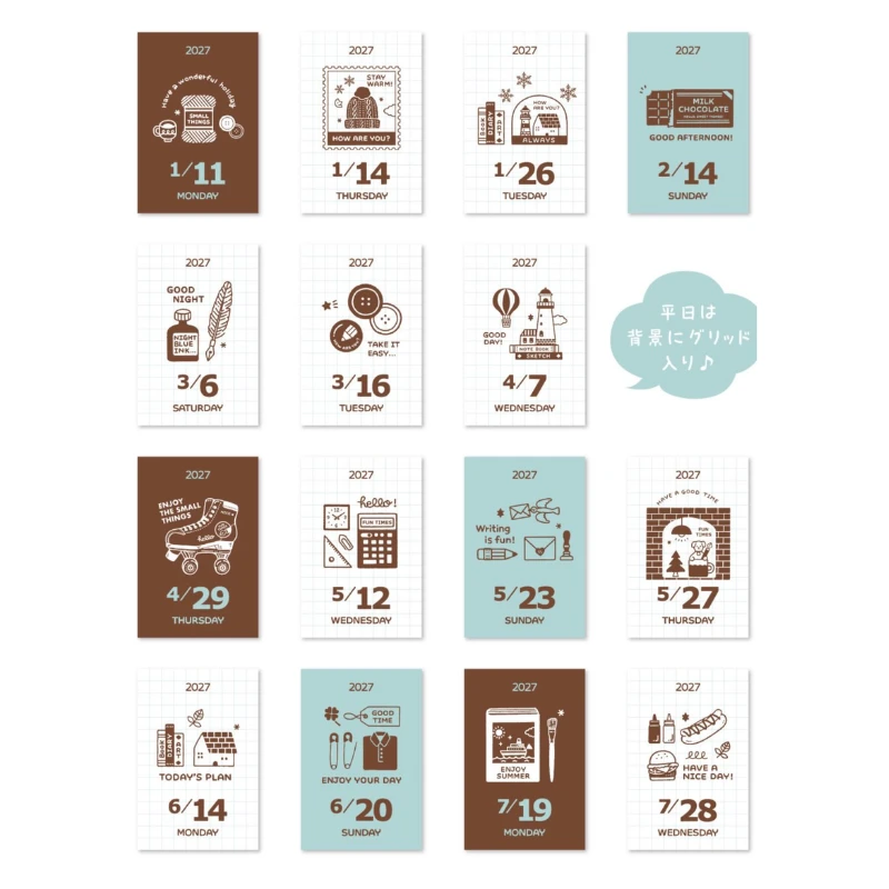 eric 2027 Mini Tear-Off Calendar