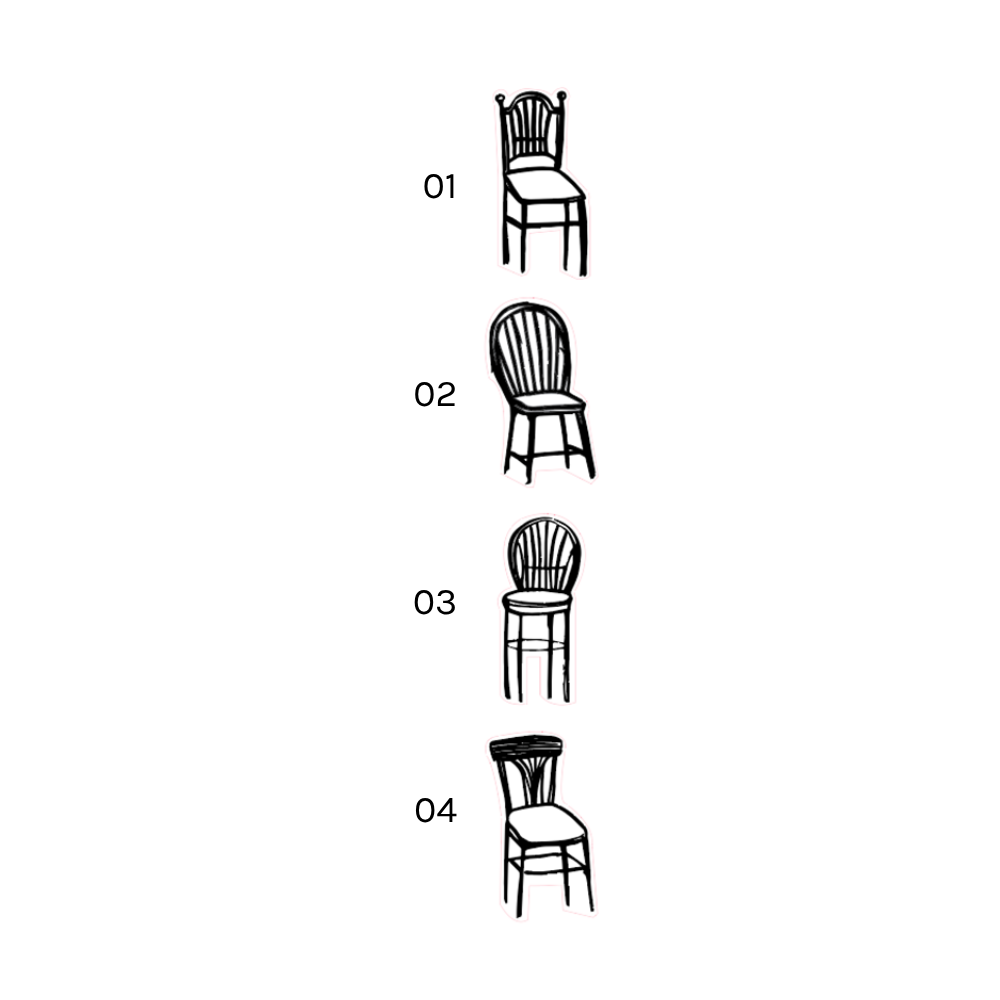 Kurukynki CHAISE DE GARDEN Rubber Stamp (4 options)
