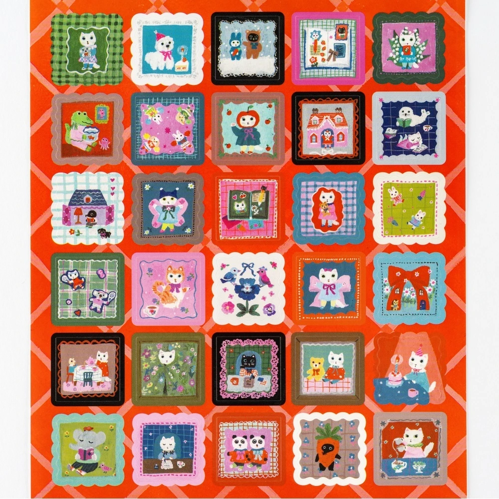 Hobonichi x Yumi Kitagishi Stickers - Daily Life of White Cat