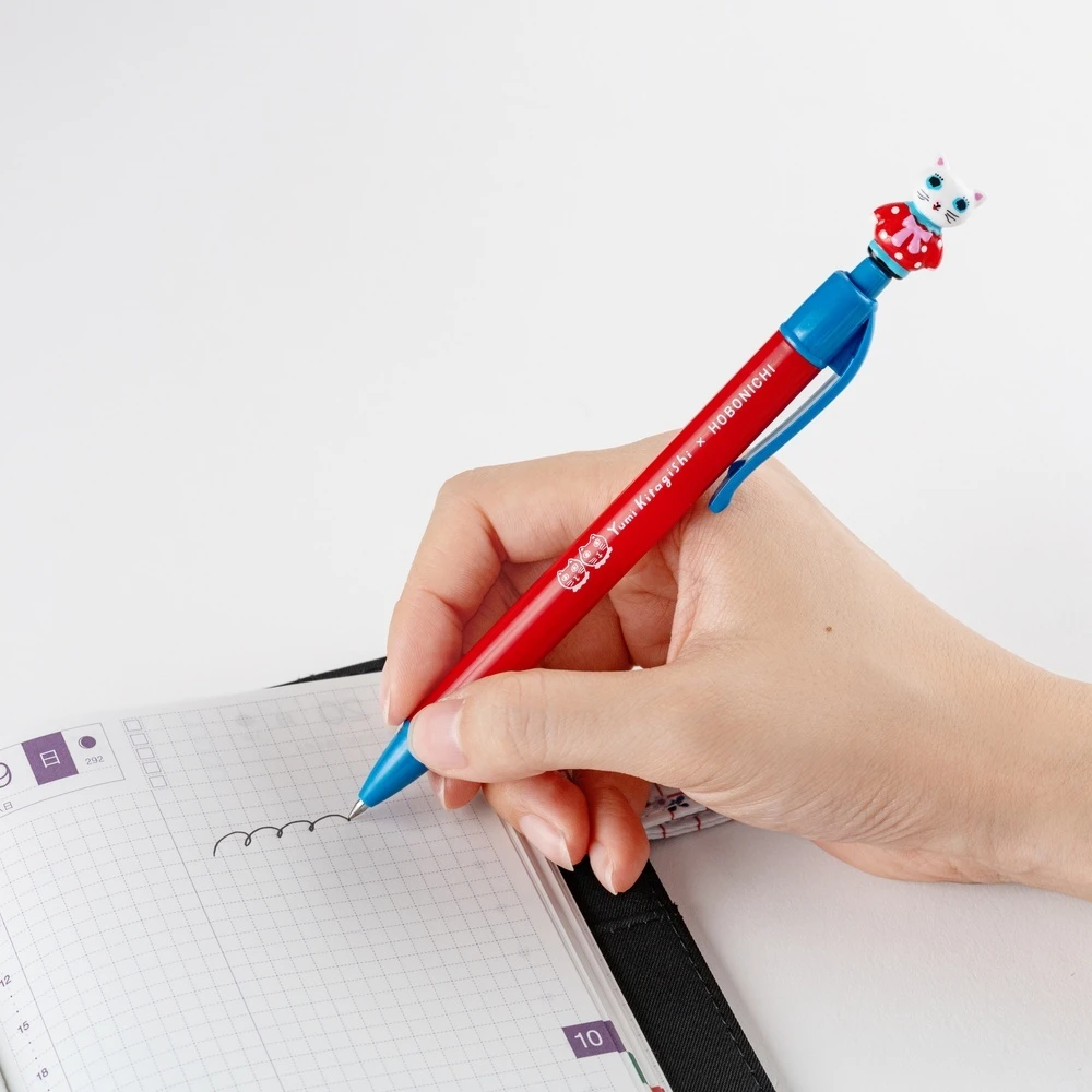 Hobonichi x Yumi Kitagishi Ballpoint Pen - White Cat