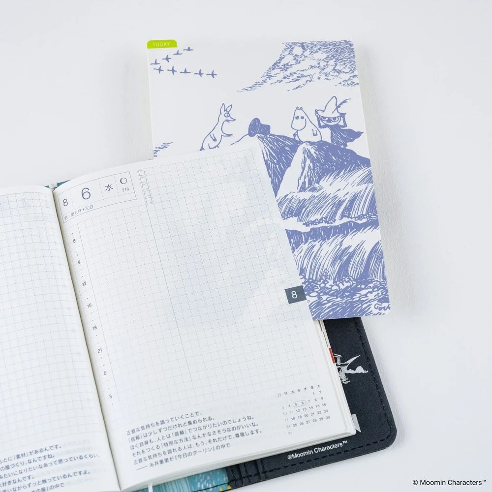 Hobonichi A6 Pencil Board - Moomin: Mysterious Hat
