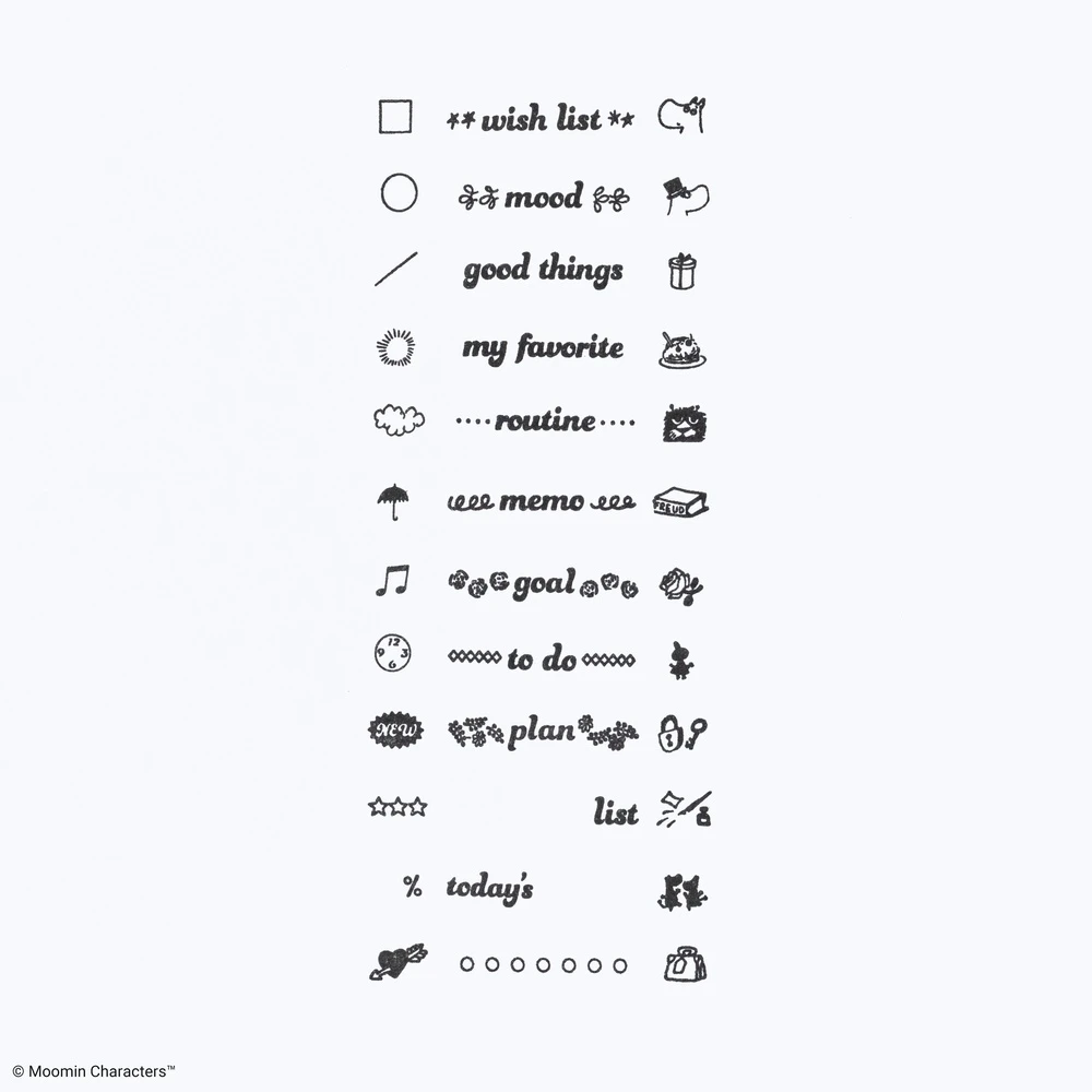 Sanby x Hobonichi Techo Rotating Stamp - Moomin
