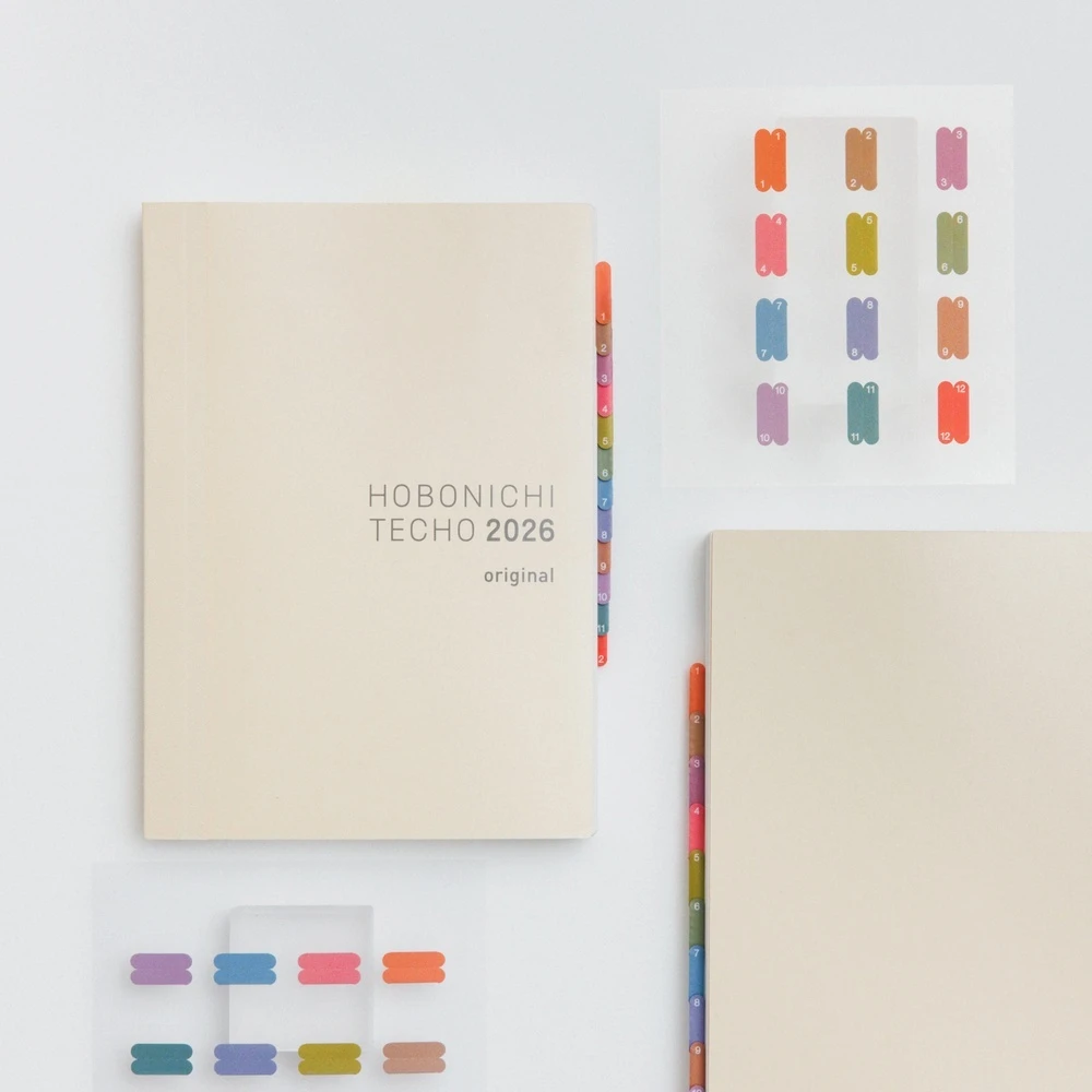 Hobonichi x TSUKI no IRO: Index Stickers