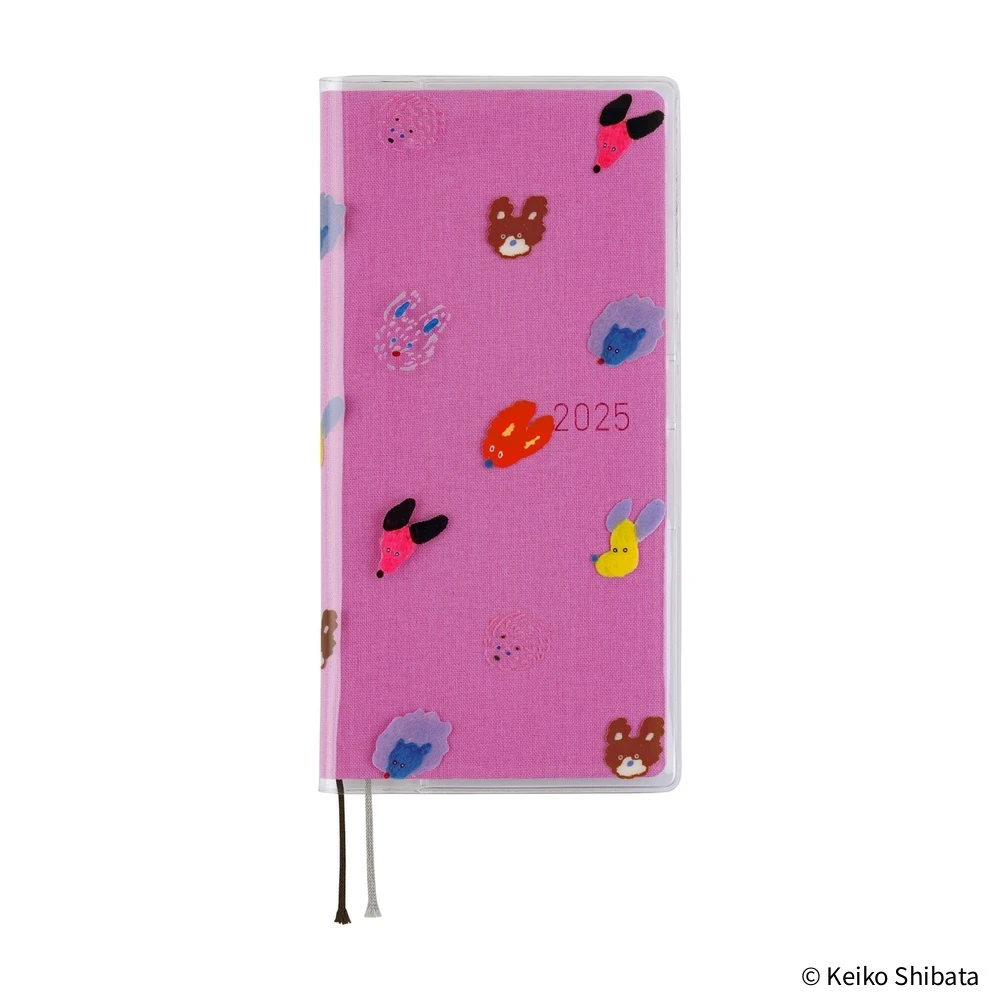 Hobonichi Techo Weeks Clear Cover - Keiko Shibata: Dog Ears Fluttering in the Wind