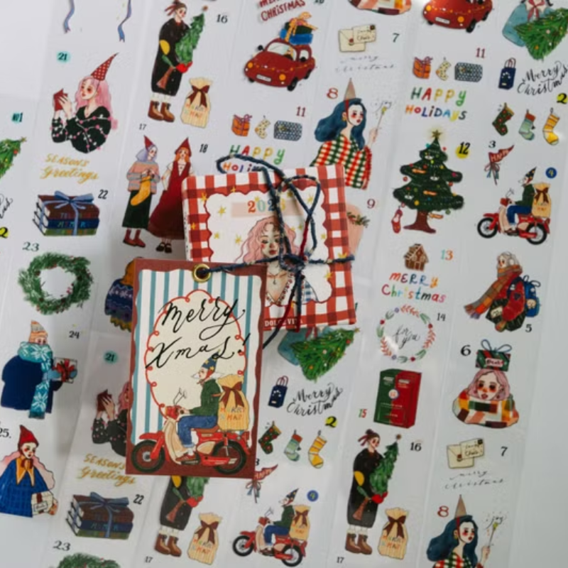 La Dolce Vita Christmas Mini Card Set - My bike is my sleigh (10 sheets)