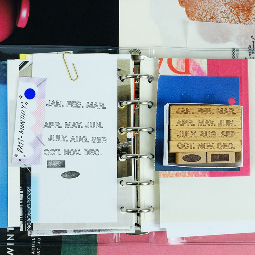 Kurukynki DAYS Rubber Stamp Set - Month (Small)