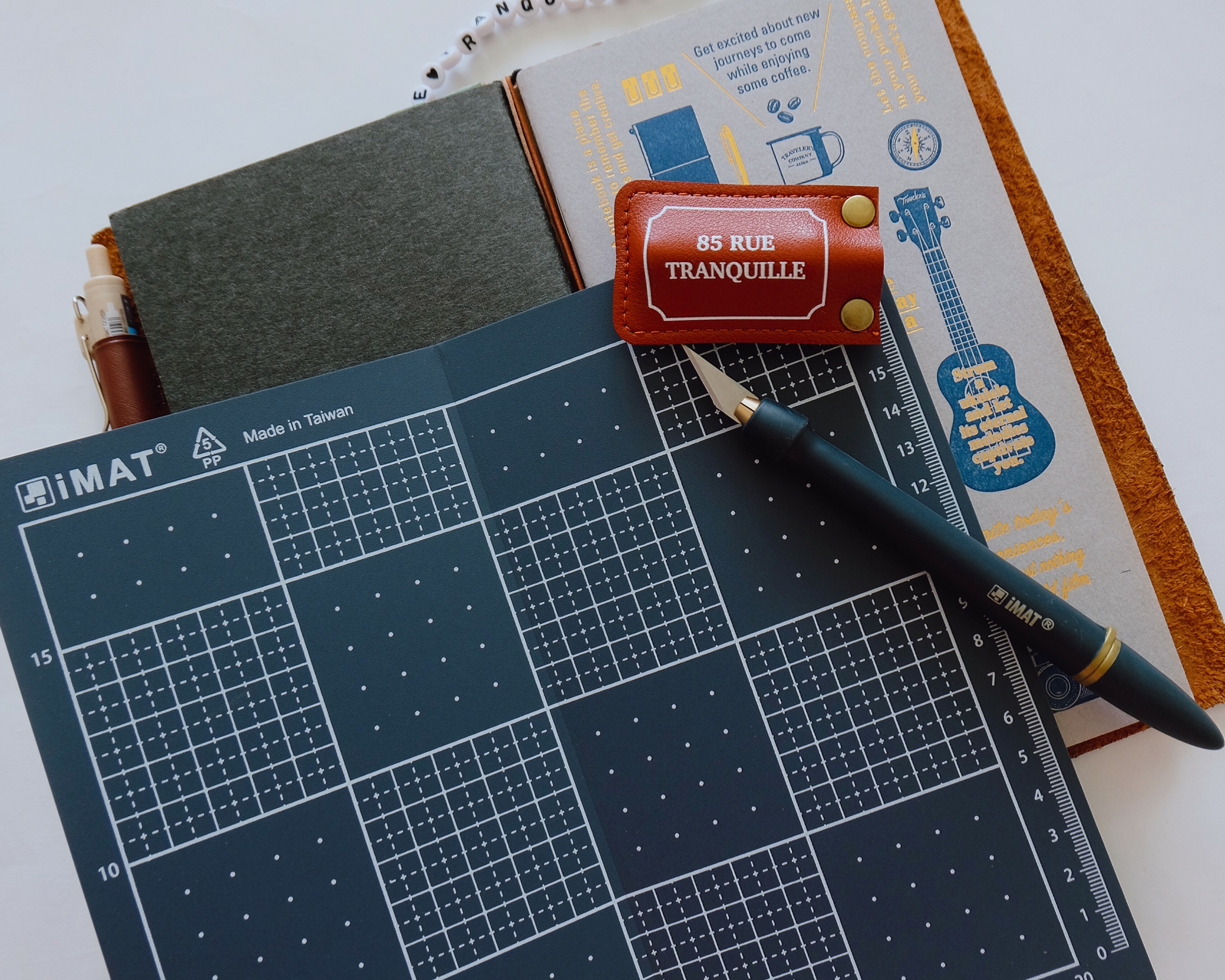 85 Rue Tranquille x iMAT Cutting Set (Traveler's Notebook Regular