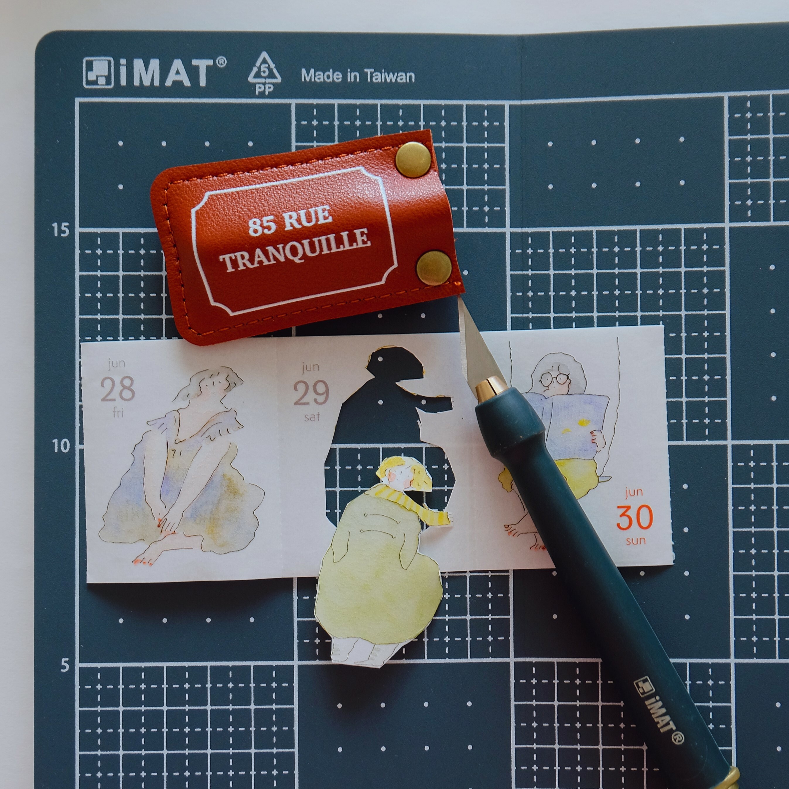 85 Rue Tranquille x iMAT Cutting Set (Traveler’s Notebook Regular Size)