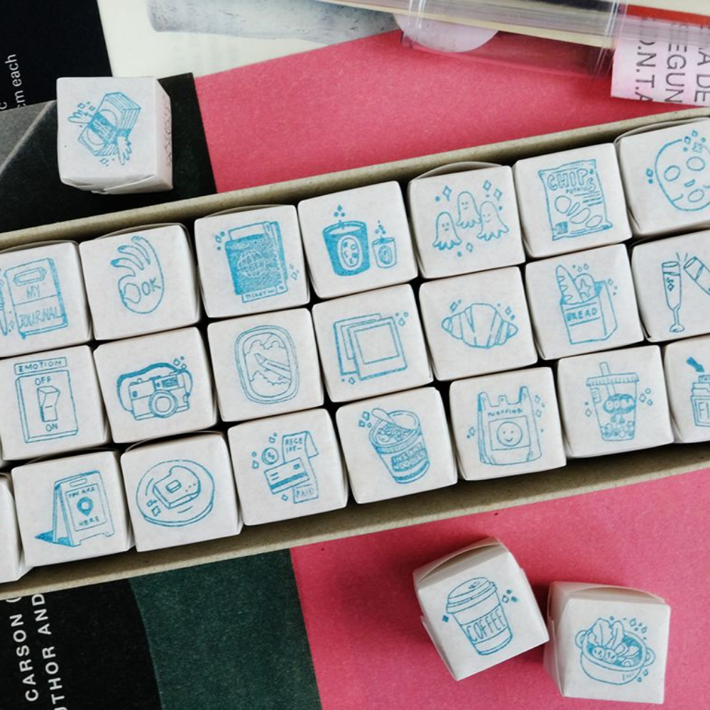 Kurukynki DAY TO DAY Rubber Stamp - Mini (27 options)