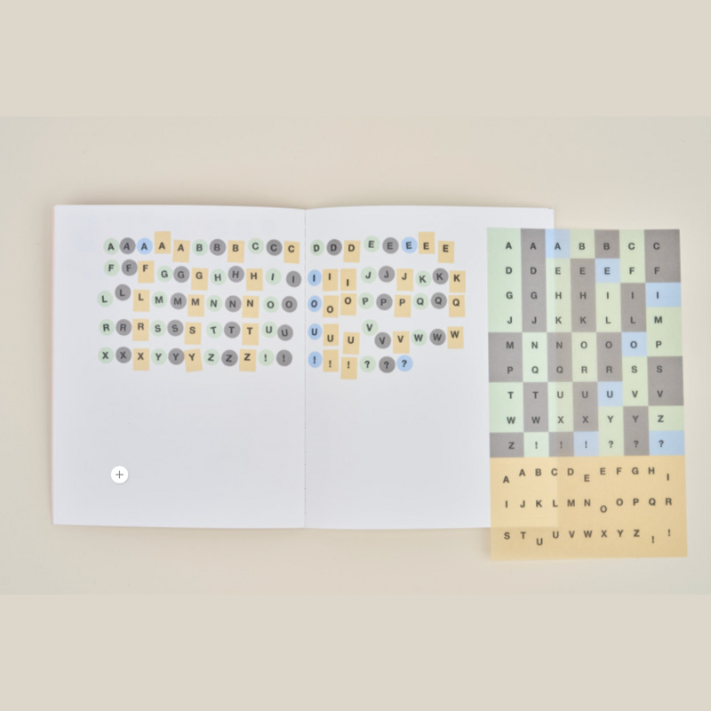 Analogue Keeper Washi Label Sticker Set - Alphabet (3 sheets)