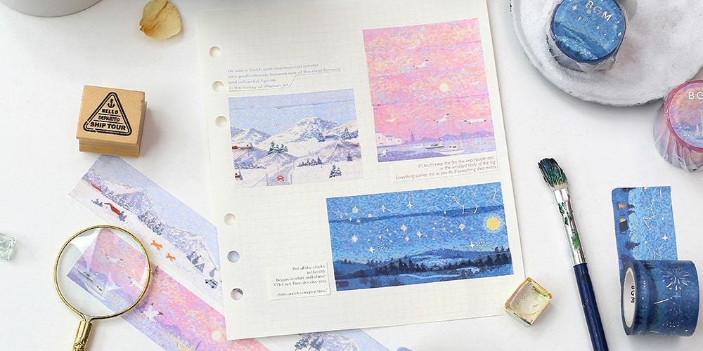 BGM Washi Tape - Starry Night (3cm)