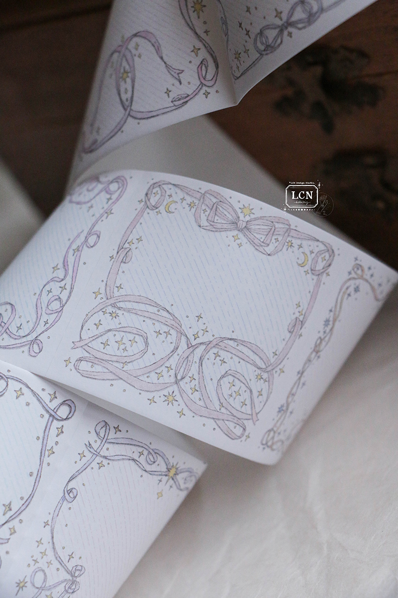 Lin Chia Ning Sticky Memo Tape - Bow Frames (5cm)