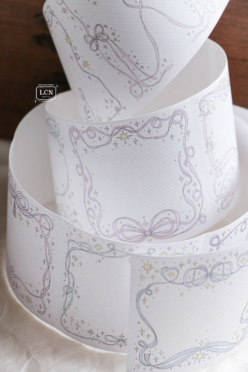 Lin Chia Ning Sticky Memo Tape - Bow Frames (5cm)