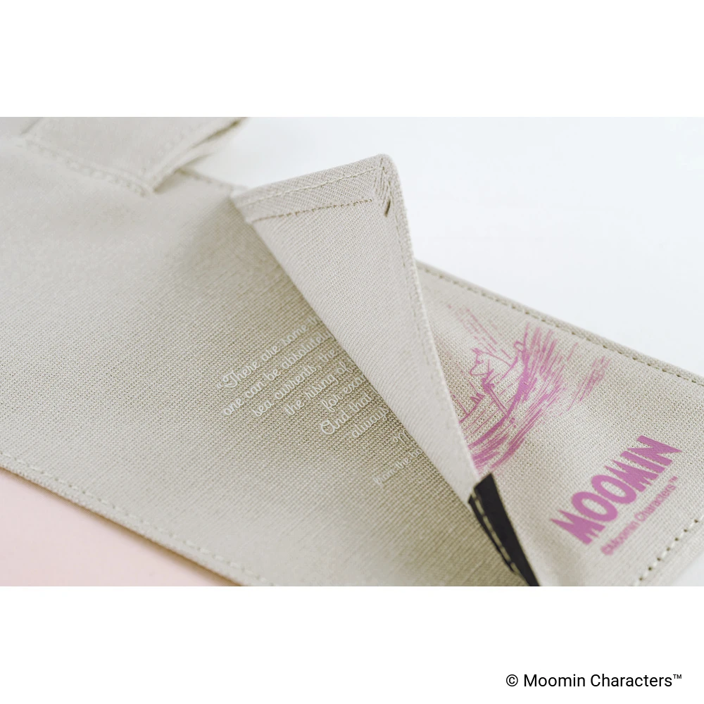 Hobonichi Techo A5 Cousin Cover - Moomin: My Yard (Pink Gray)