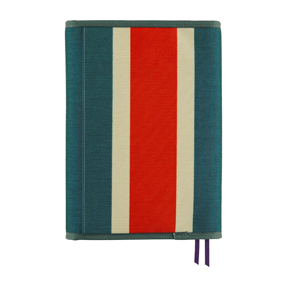 Hobonichi Techo A5 Cousin Cover - Natal Design: Hello New Day! (Retro Stripe)