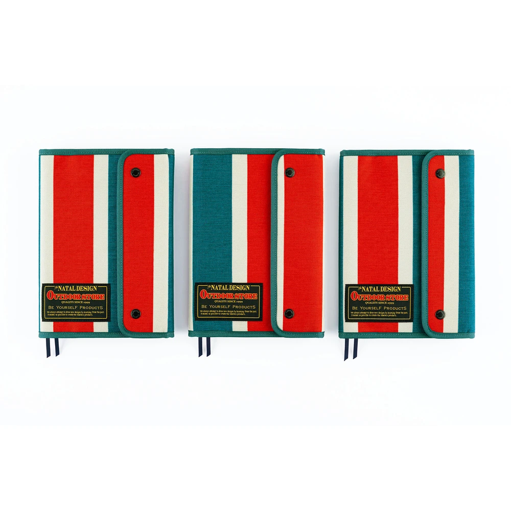 Hobonichi Techo A5 Cousin Cover - Natal Design: Hello New Day! (Retro Stripe)