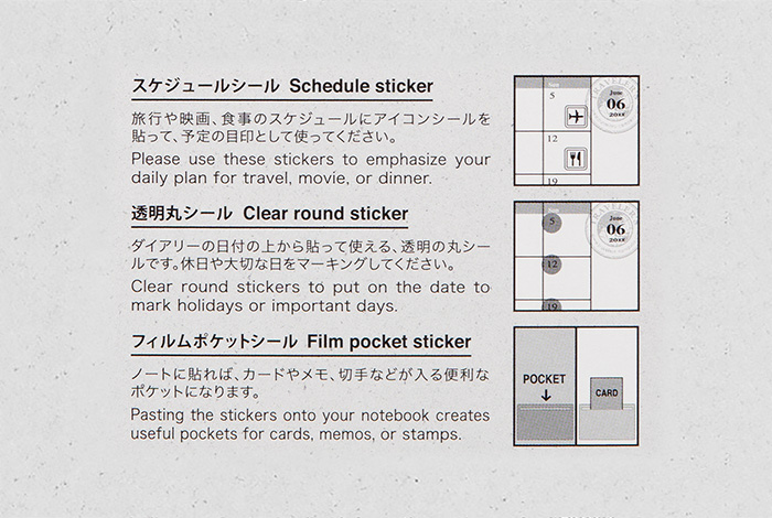 TRAVELER'S Notebook Limited Edition - Customized Sticker Set 2023