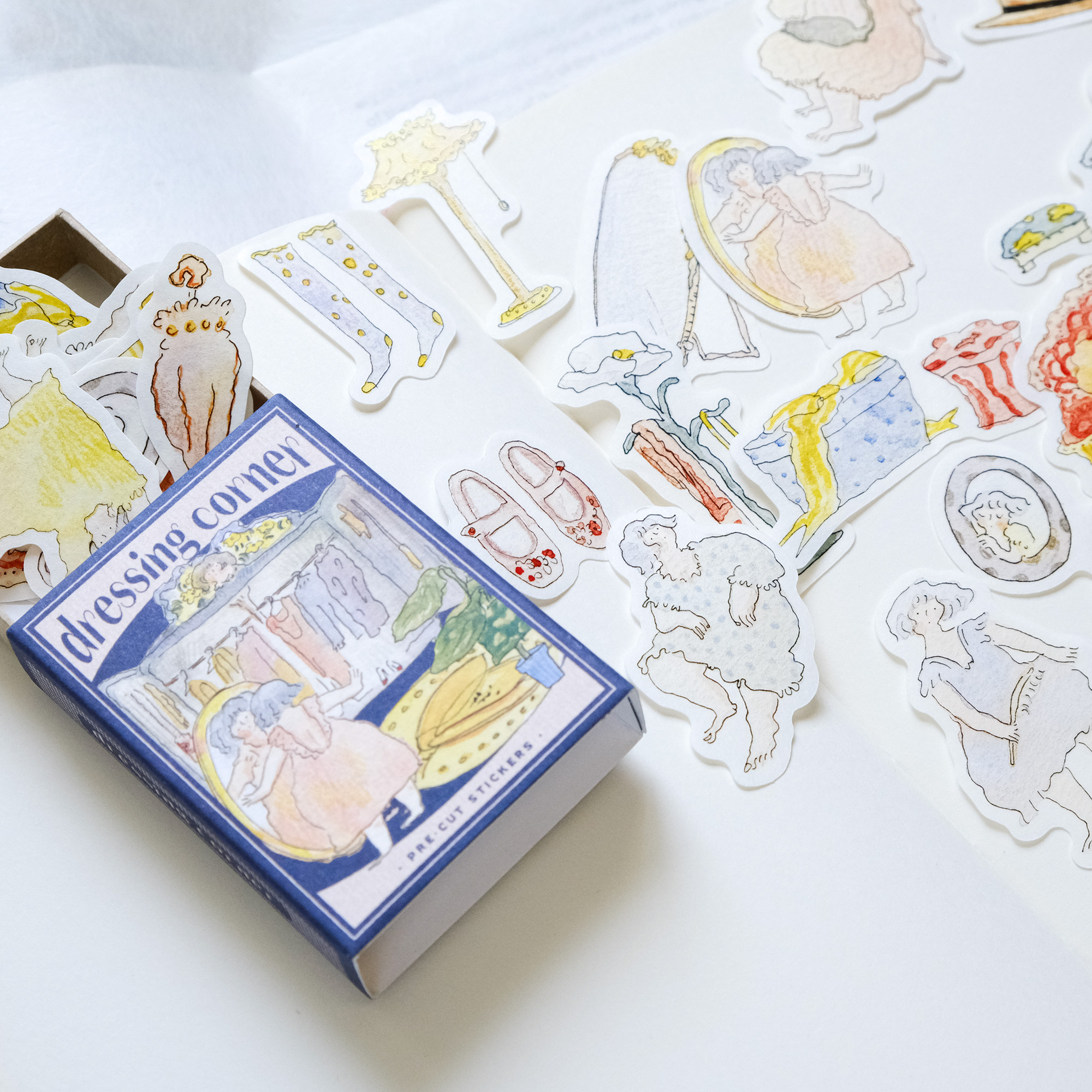 dodolulu Matchbox Sticker Set - Dressing Corner