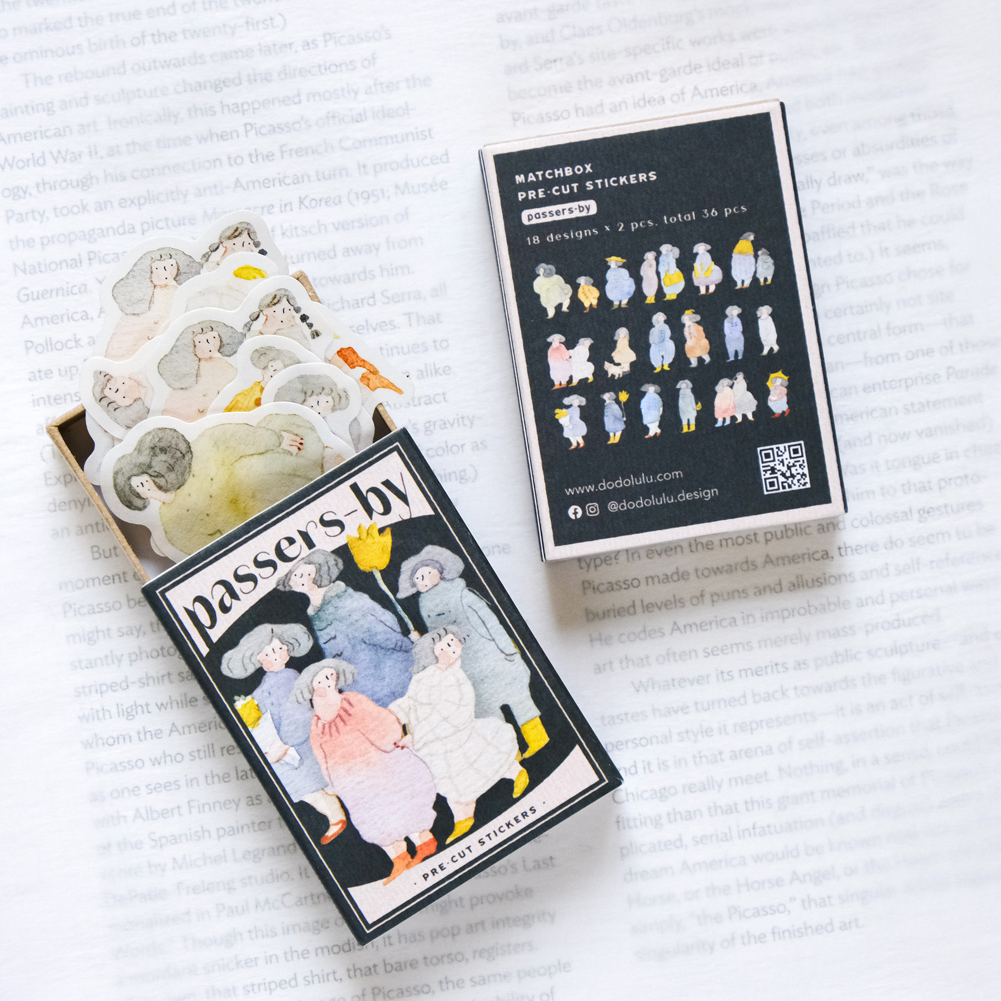 dodolulu Matchbox Sticker Set - Passers-by