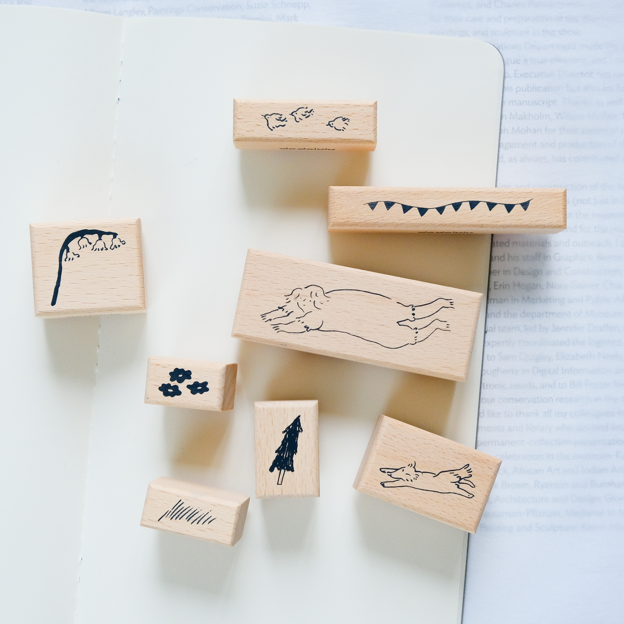 dodolulu Rubber Stamp Set - In the Forest