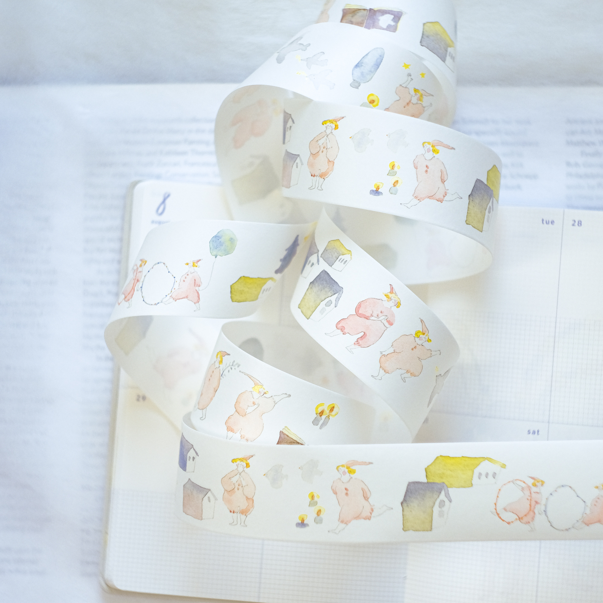 dodolulu Washi Tape - Pinky Fairies (4cm)