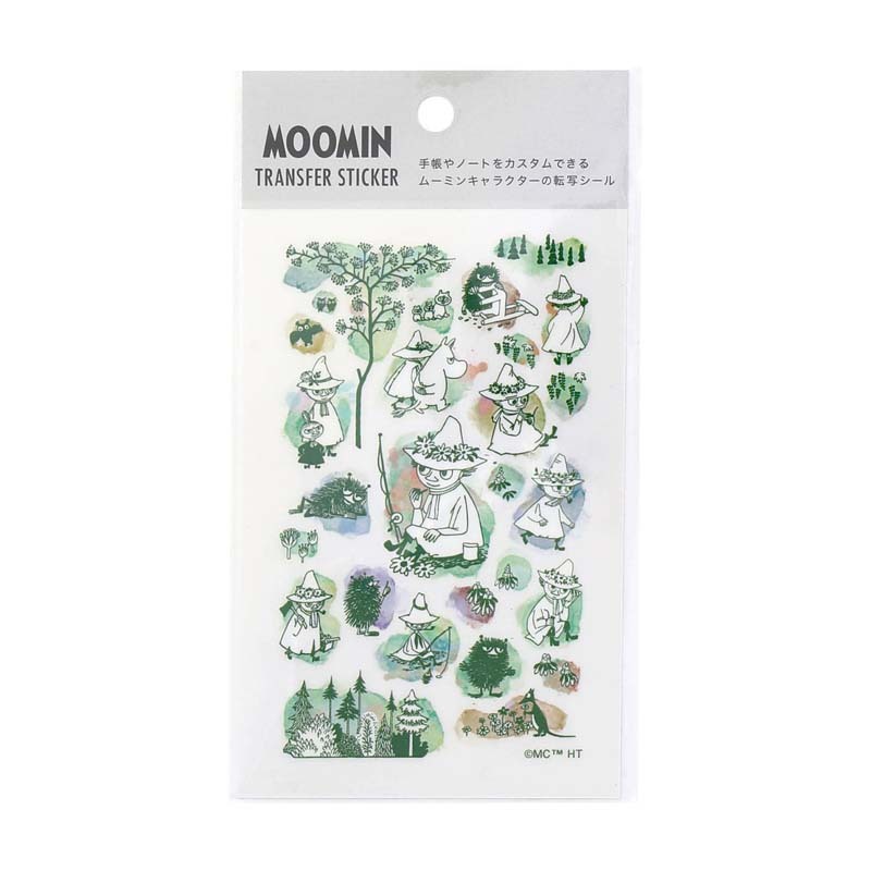 HIGHTIDE x Moomin Moominvalley Friends Transfer Sticker - Green