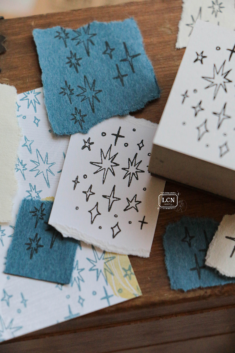 Lin Chia Ning Rubber Stamp Set - Hand-Draw Stars M