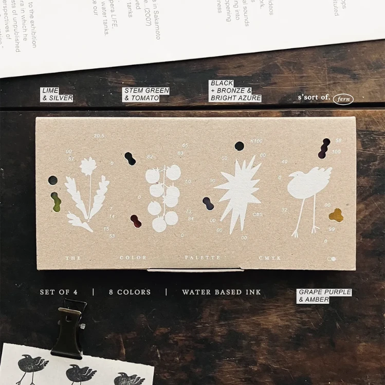Some Sort of Fern Ink Pad Set - Colour Palette (8 colours)