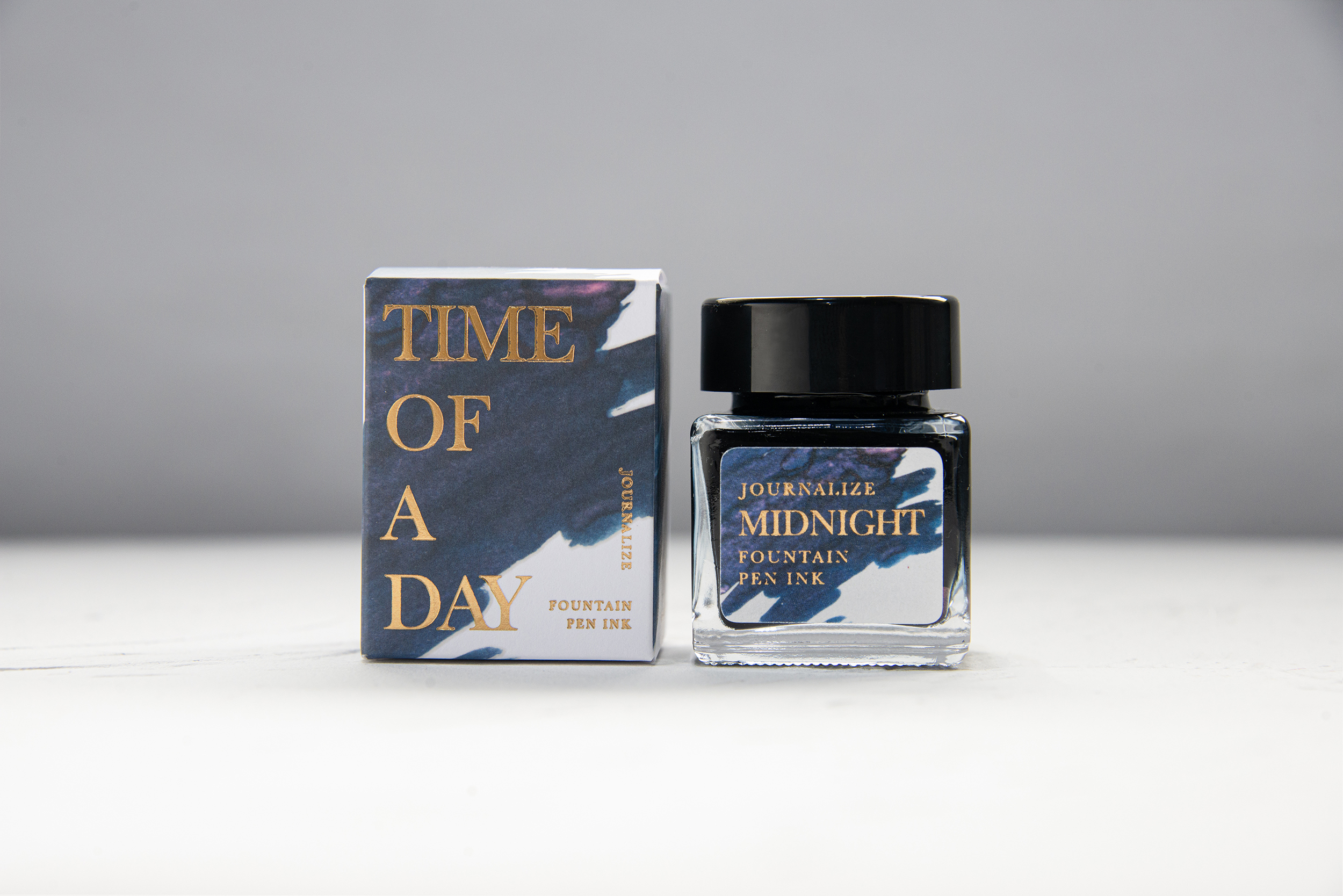Journalize TIME OF A DAY Fountain Pen Shimmering Ink 30ml - Midnight