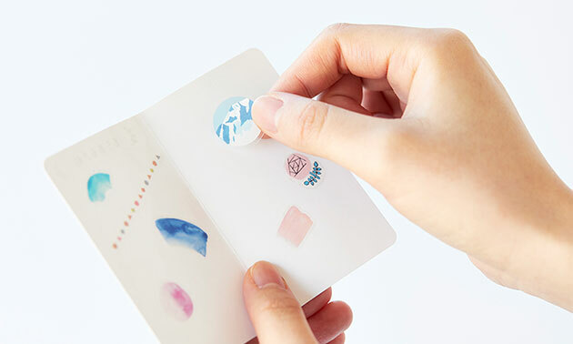 KING JIM OTONA Sticker File For Sticker Sheet (4 colours)