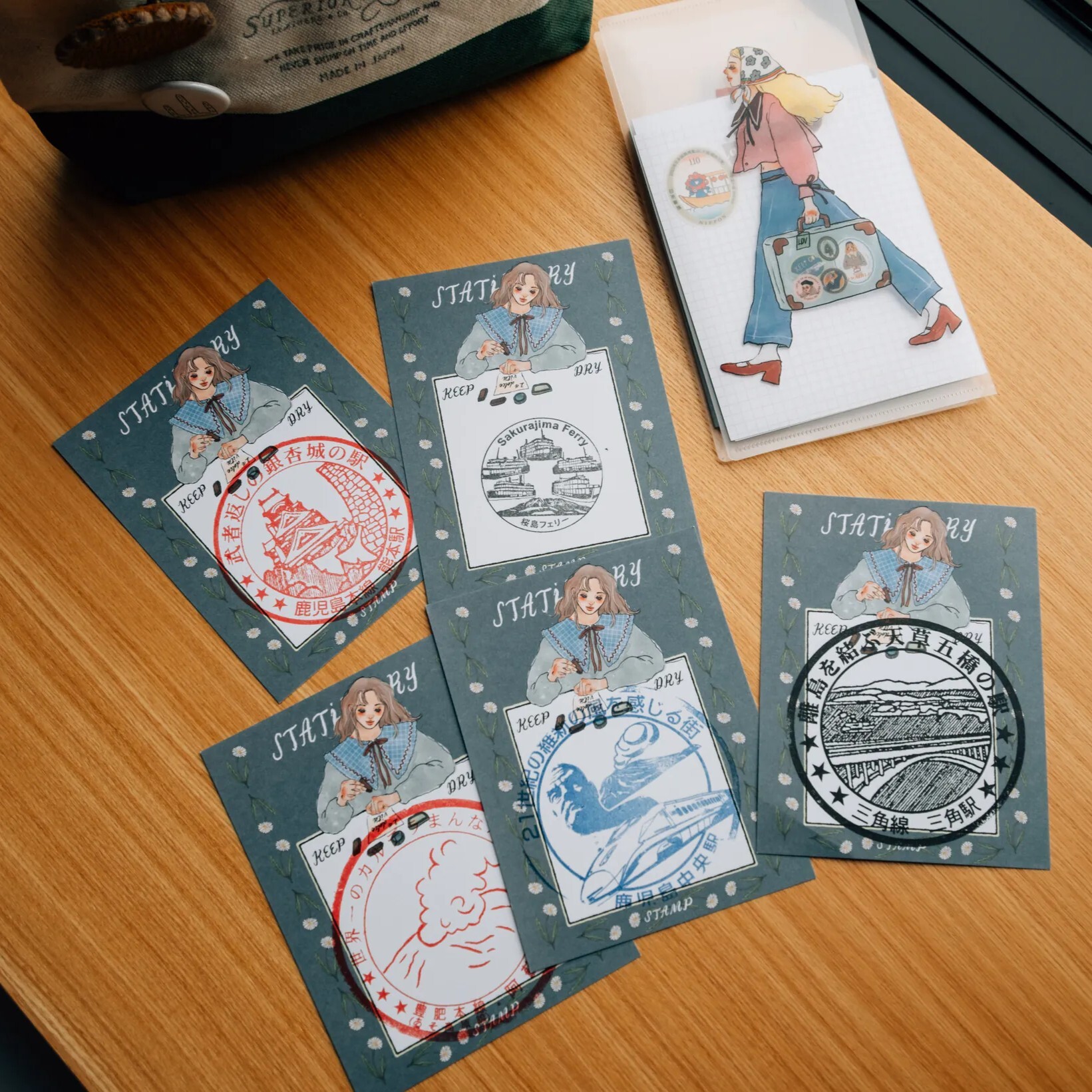 La Dolce Vita Postcard Set - Stamp Collection (5 Cards)